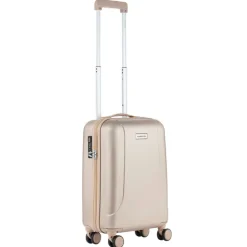 Reiskoffers|Koffersets>CarryOn Skyhopper 4 Wiel Trolley 55 + Beautycase Set champagne
