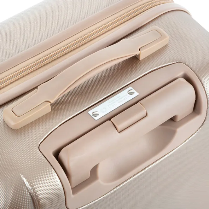 Reiskoffers|Koffersets>CarryOn Skyhopper 4 Wiel Trolley 55 + Beautycase Set champagne