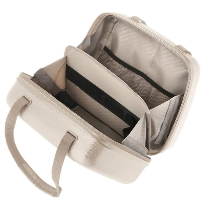 Reiskoffers|Koffersets>CarryOn Skyhopper 4 Wiel Trolley 55 + Beautycase Set champagne