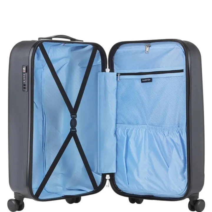 Transavia Trolleys|Klm Trolleys>CarryOn Skyhopper 4 Wiel Trolley 55 black