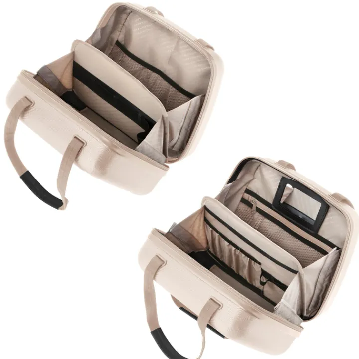 Koffersets|Reiskoffers>CarryOn Skyhopper 4-Delige Kofferset Beautycase/S/M/L champagne