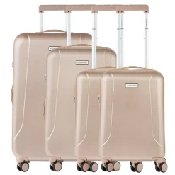 Koffersets|Reiskoffers>CarryOn Skyhopper 4-Delige Kofferset S/S/M/L champagne