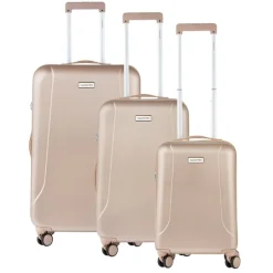 Koffersets|Reiskoffers>CarryOn Skyhopper Trolleyset 3pcs TSA champagne