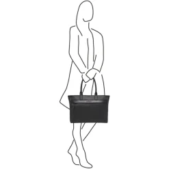 15.6 Inch Laptoptassen|Laptop Schoudertassen>Castelijn & Beerens Anna Shopper 15.6'' RFID zwart