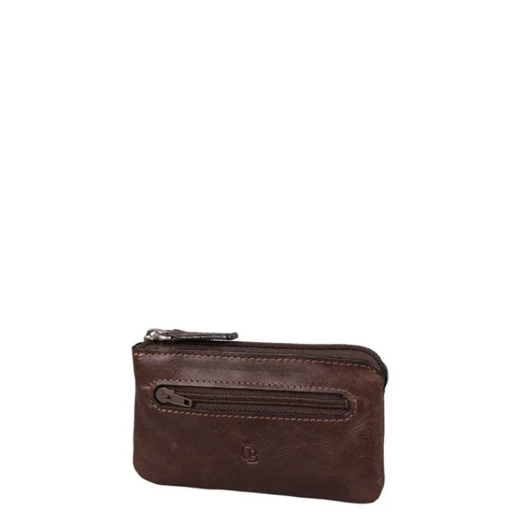 Rfid Portemonnees|Heren Portemonnees>Castelijn & Beerens Canyon Sleuteletui mocca