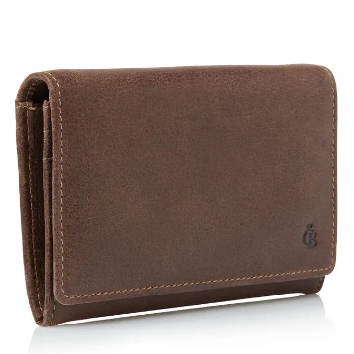 Rfid Portemonnees|Kleine Portemonnees>Castelijn & Beerens Canyon Continental Wallet mocca