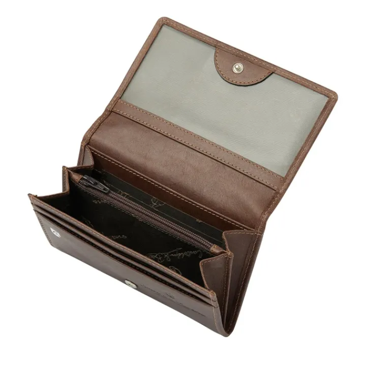 Rfid Portemonnees|Kleine Portemonnees>Castelijn & Beerens Canyon Continental Wallet mocca