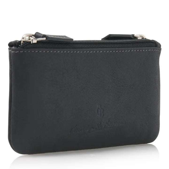 Rfid Portemonnees|Leren Portemonnees>Castelijn & Beerens Canyon Sleuteletui RFID zwart