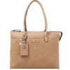 15.6 Inch Laptoptassen|Laptop Schoudertassen>Castelijn & Beerens Carisma Laptoptas 15.6" + Tablet RFID II beige