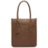15.6 Inch Laptoptassen|Laptop Schoudertassen>Castelijn & Beerens Carisma Laptop Shopper RFID 15.6'' + Tablet cognac