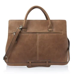 15.6 Inch Laptoptassen|Laptop Schoudertassen>Castelijn & Beerens Carisma Laptopbag 15.6" cognac