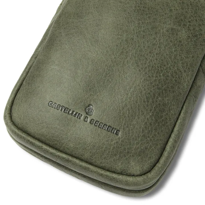 Telefoontasjes|Damestassen>Castelijn & Beerens Carisma Phone Crossbody green