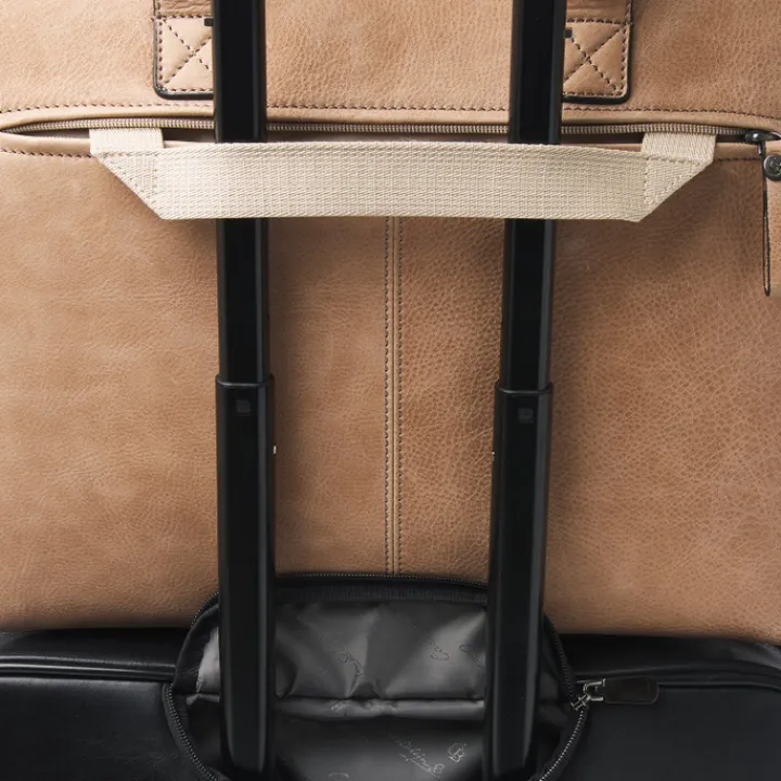 Laptop Schoudertassen|Leren Laptoptassen>Castelijn & Beerens Carisma Laptoptas 15.6" + Tablet RFID beige