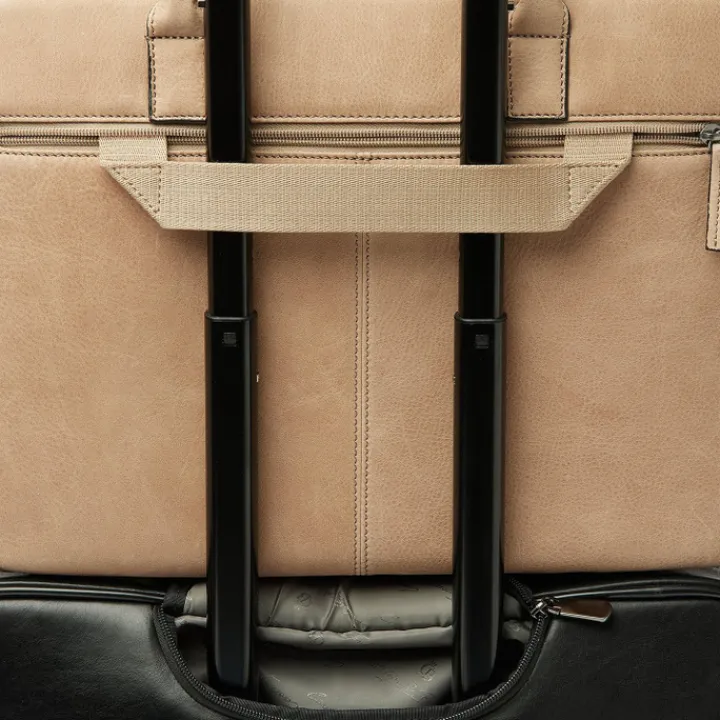 15.6 Inch Laptoptassen|Laptop Schoudertassen>Castelijn & Beerens Carisma Laptopbag 15.6" beige