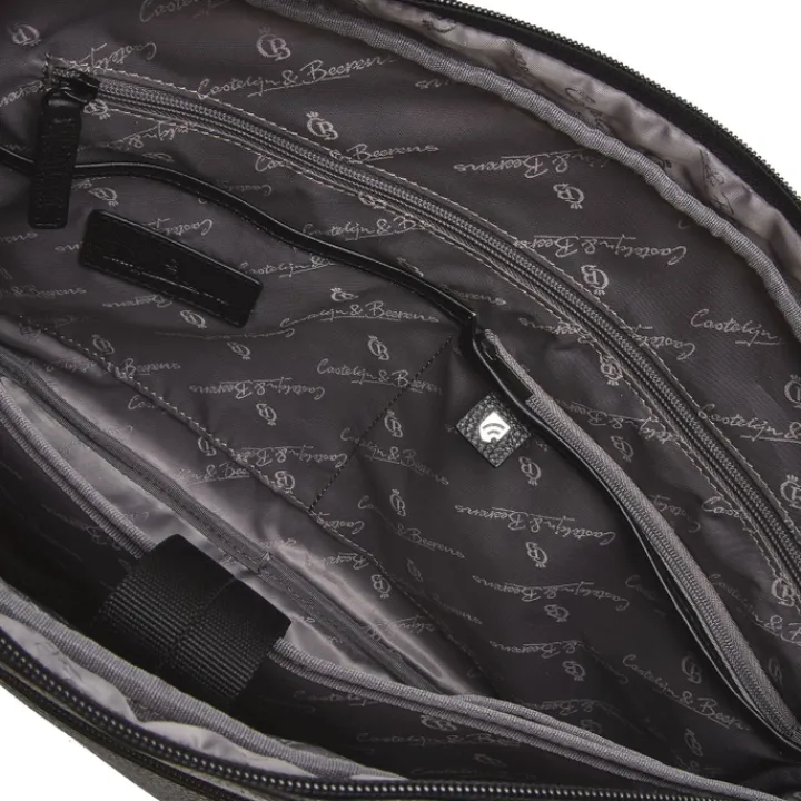 Herentassen|15.6 Inch Laptoptassen>Castelijn & Beerens Chris Laptoptas 15.6'' RFID zwart