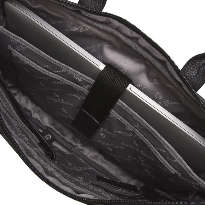 Herentassen|15.6 Inch Laptoptassen>Castelijn & Beerens Chris Laptoptas 15.6'' RFID zwart