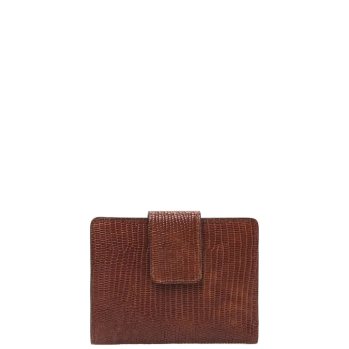 Rfid Portemonnees|Kleine Portemonnees>Castelijn & Beerens Donna Damesportemonnee 6 Pasjes RFID cognac
