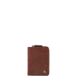 Rfid Portemonnees|Kleine Portemonnees>Castelijn & Beerens Donna Damesportemonnee Ritsvak 4 Pasjes RFID cognac