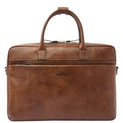 15.6 Inch Laptoptassen|Laptop Schoudertassen>Castelijn & Beerens Donna Ilse Laptoptas 15.6" RFID cognac