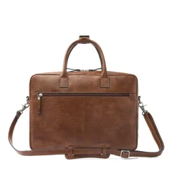 15.6 Inch Laptoptassen|Laptop Schoudertassen>Castelijn & Beerens Donna Ilse Laptoptas 15.6" RFID cognac