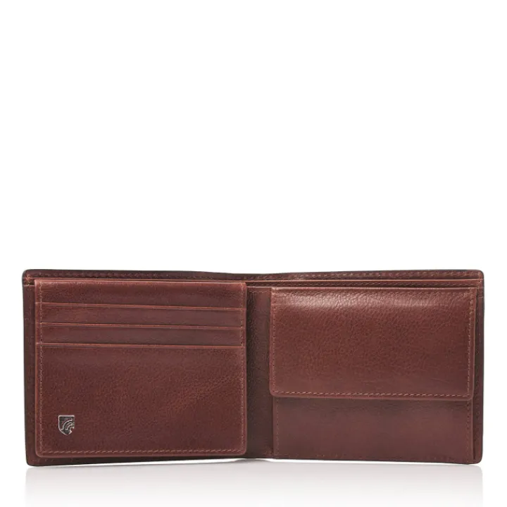 Rfid Portemonnees|Leren Portemonnees>Castelijn & Beerens Donna Billfold 8 Pasjes RFID cognac