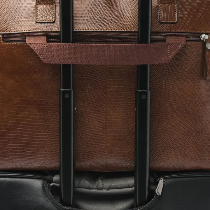15.6 Inch Laptoptassen|Laptop Schoudertassen>Castelijn & Beerens Donna Vera Schoudertas 15.6" RFID cognac