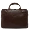 Herentassen|15.6 Inch Laptoptassen>Castelijn & Beerens Firenze Business Laptoptas 15.6" 3 vaks mokka