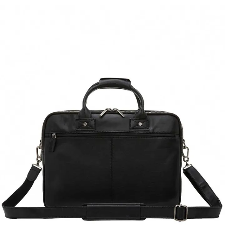 Herentassen|15.6 Inch Laptoptassen>Castelijn & Beerens Firenze Business Laptoptas 15.6" 3 vaks zwart