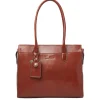15.6 Inch Laptoptassen|Laptop Schoudertassen>Castelijn & Beerens Gaucho Ellen Laptop Shoulderbag 15.6'' cognac