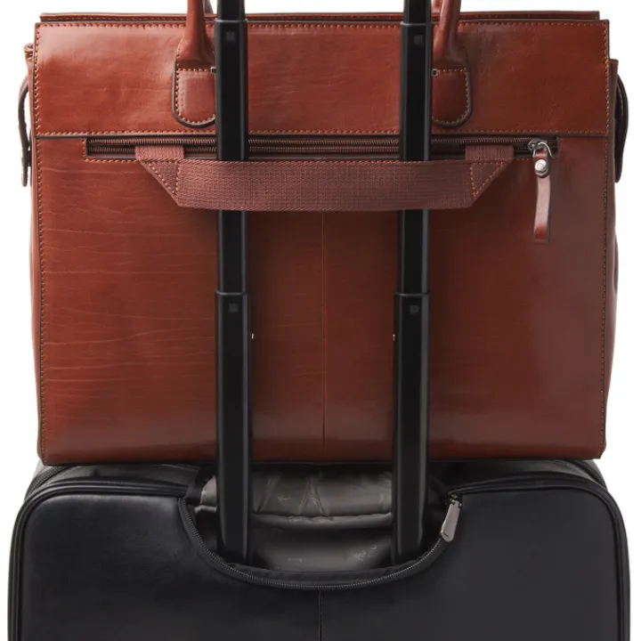 15.6 Inch Laptoptassen|Laptop Schoudertassen>Castelijn & Beerens Gaucho Ellen Laptop Shoulderbag 15.6'' cognac