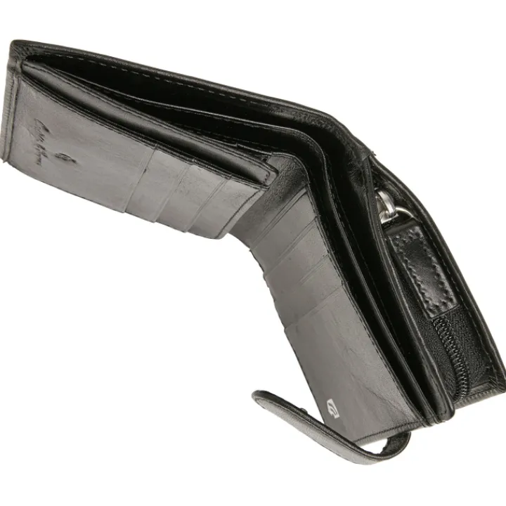 Rfid Portemonnees|Leren Portemonnees>Castelijn & Beerens Gaucho Portefeuille black