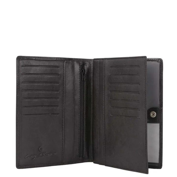 Rfid Portemonnees|Grote Portemonnees>Castelijn & Beerens Gaucho Portefeuille zwart