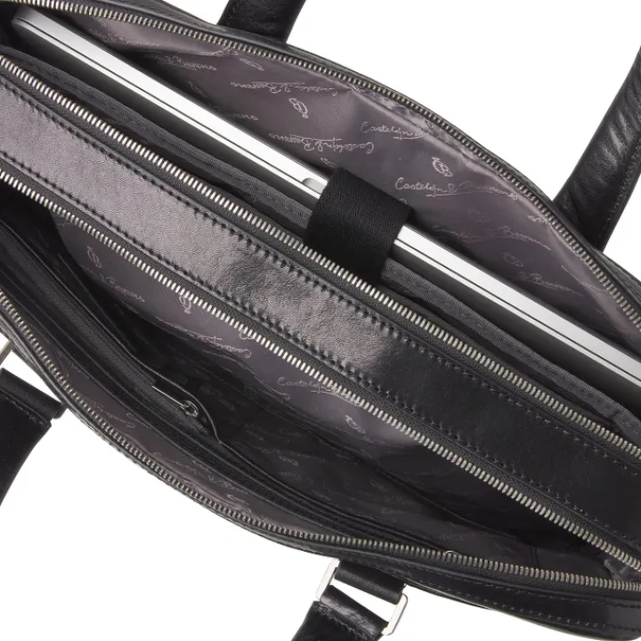 Herentassen|15.6 Inch Laptoptassen>Castelijn & Beerens Gaucho Paul Laptop Bag 15.6'' zwart