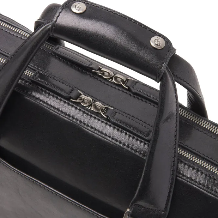 Herentassen|15.6 Inch Laptoptassen>Castelijn & Beerens Gaucho Paul Laptop Bag 15.6'' zwart