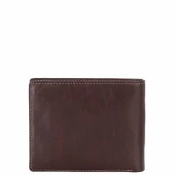 Rfid Portemonnees|Leren Portemonnees>Castelijn & Beerens Gaucho Billfold met Binnenrits mocca