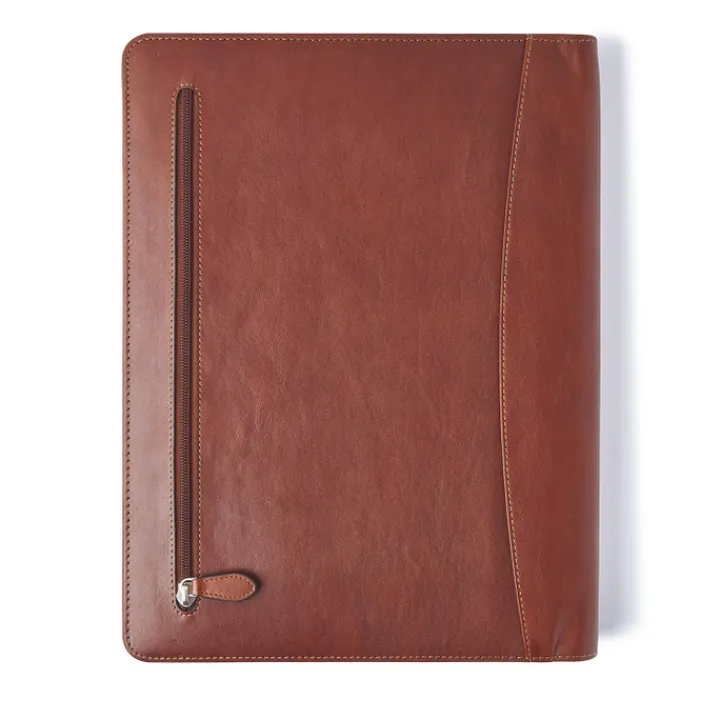 Schrijfmappen>Castelijn & Beerens Gaucho A4 Conference Folder Zip-Around cognac