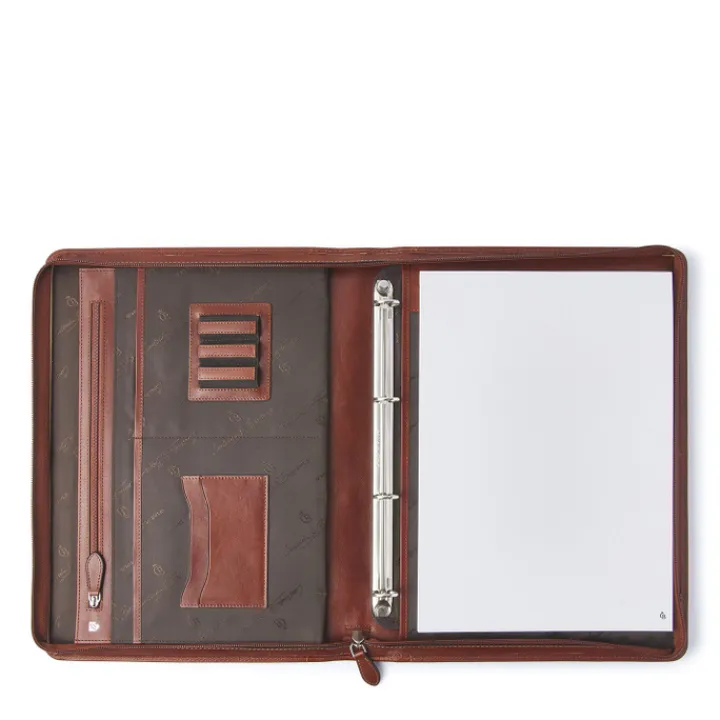 Schrijfmappen>Castelijn & Beerens Gaucho A4 Conference Folder Zip-Around cognac