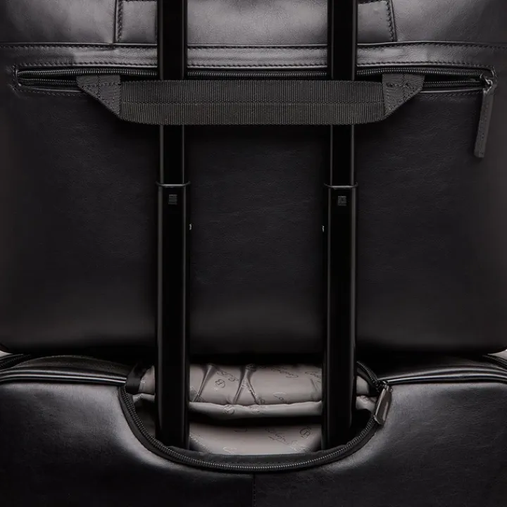Herentassen|15.6 Inch Laptoptassen>Castelijn & Beerens Nappa X Charlie Laptop / Tablet Tas 15.6'' zwart
