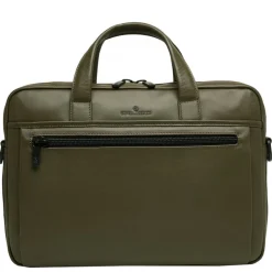 Herentassen|15.6 Inch Laptoptassen>Castelijn & Beerens Nappa X Charlie Laptop / Tablet Tas 15.6'' dark millitary