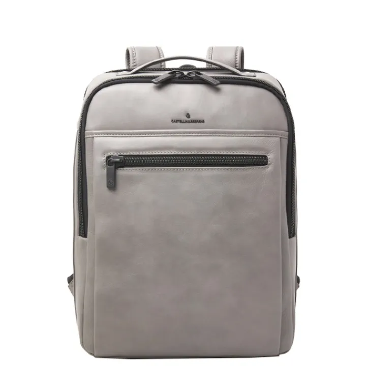 Heren Rugzakken|15.6 Inch Laptoptassen>Castelijn & Beerens Nappa X Victor Rugzak 15.6'' + Tablet grijs