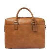 Herentassen|15.6 Inch Laptoptassen>Castelijn & Beerens Peter Laptopbag 15.6" RFID light brown
