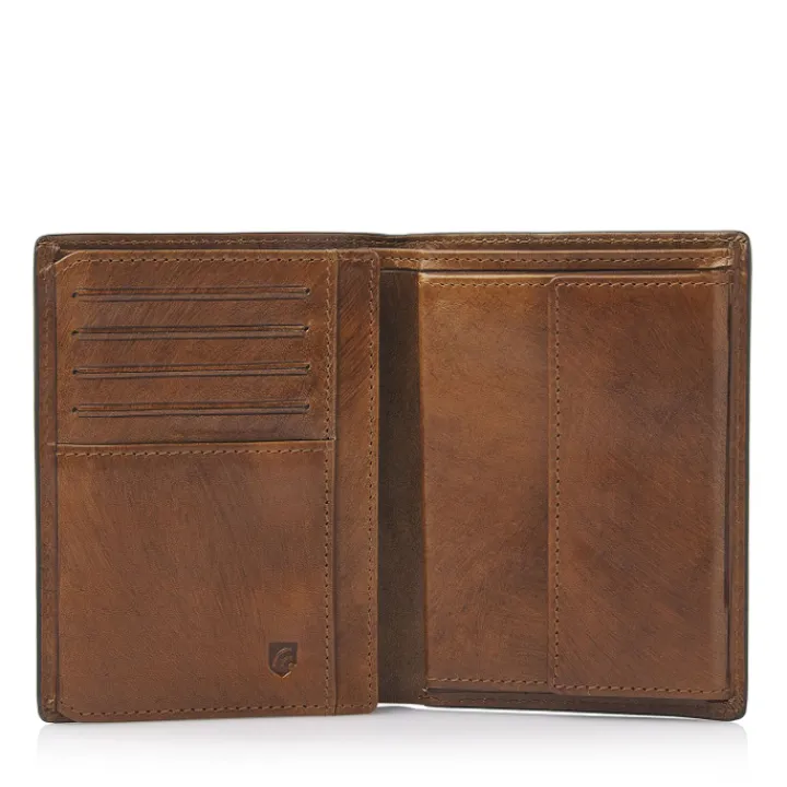 Rfid Portemonnees|Leren Portemonnees>Castelijn & Beerens Rien Billfold portefeuille RFID natural
