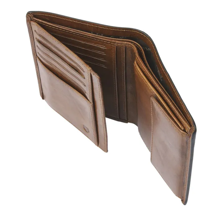 Rfid Portemonnees|Leren Portemonnees>Castelijn & Beerens Rien Billfold portefeuille RFID natural
