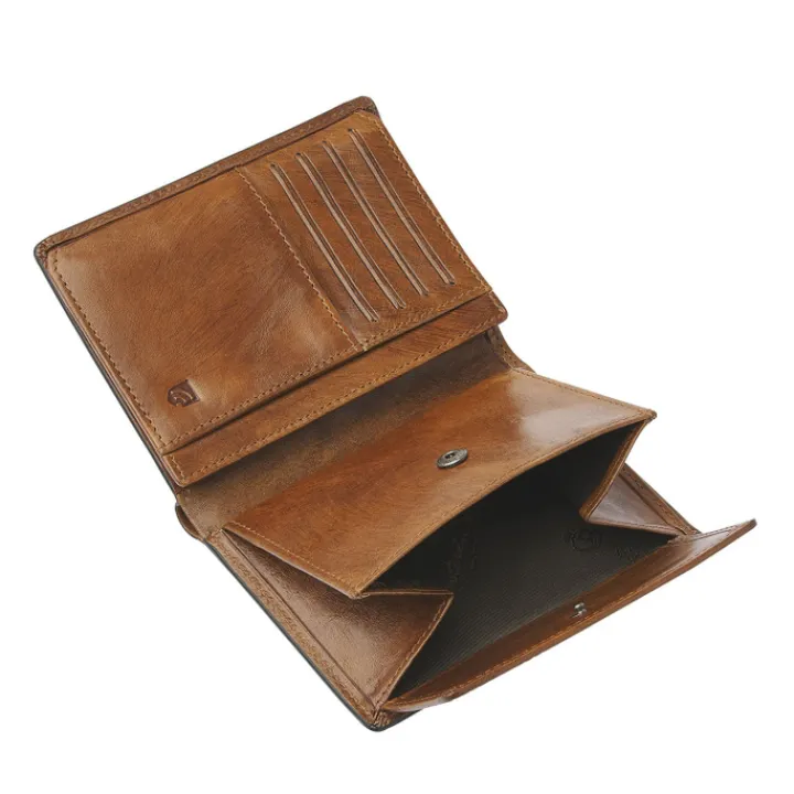 Rfid Portemonnees|Leren Portemonnees>Castelijn & Beerens Rien Billfold portefeuille RFID natural