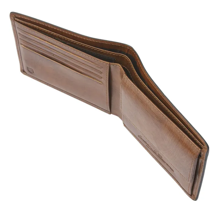 Rfid Portemonnees|Leren Portemonnees>Castelijn & Beerens Rien Billfold 8 RFID natural