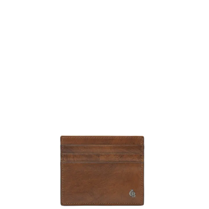 Rfid Portemonnees|Leren Portemonnees>Castelijn & Beerens Rien Creditcard Etui RFID natural