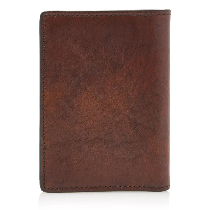 Rfid Portemonnees|Leren Portemonnees>Castelijn & Beerens Rien Creditcard Etui 8 RFID cognac