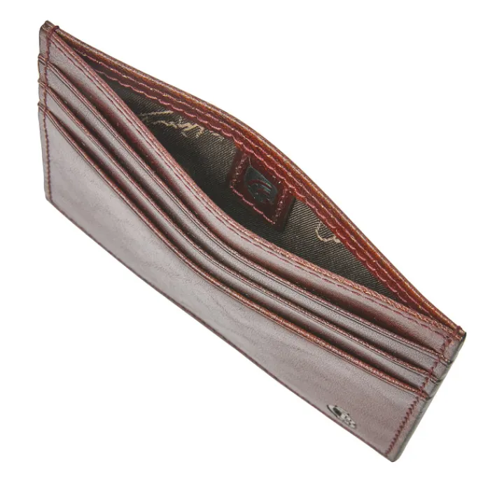 Rfid Portemonnees|Leren Portemonnees>Castelijn & Beerens Rien Creditcard Etui RFID cognac