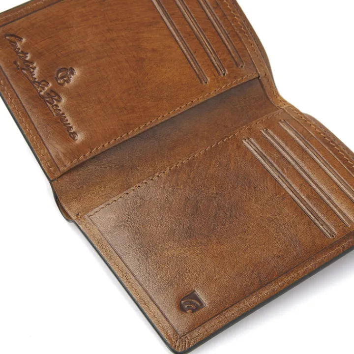 Rfid Portemonnees|Leren Portemonnees>Castelijn & Beerens Rien Creditcard Etui 8 RFID natural
