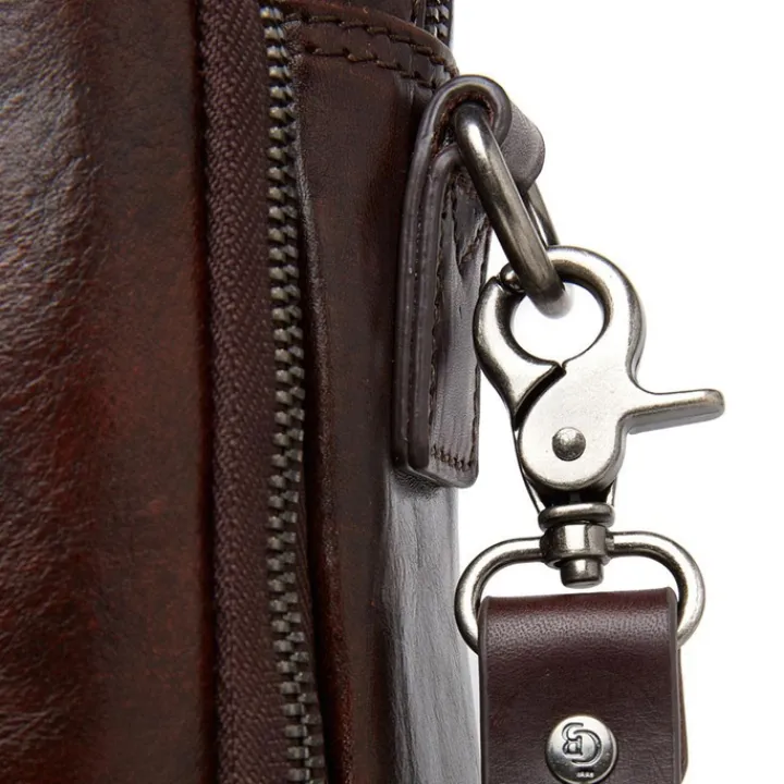 Herentassen|15.6 Inch Laptoptassen>Castelijn & Beerens Rien Laptoptas 15.6'' RFID cognac